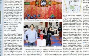 Kunstausstellung im Boxclub